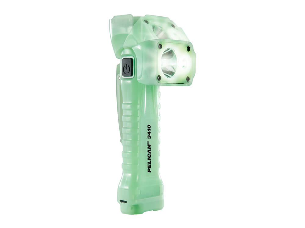 3410 Right Angle Flashlight w/ Plastic Clip