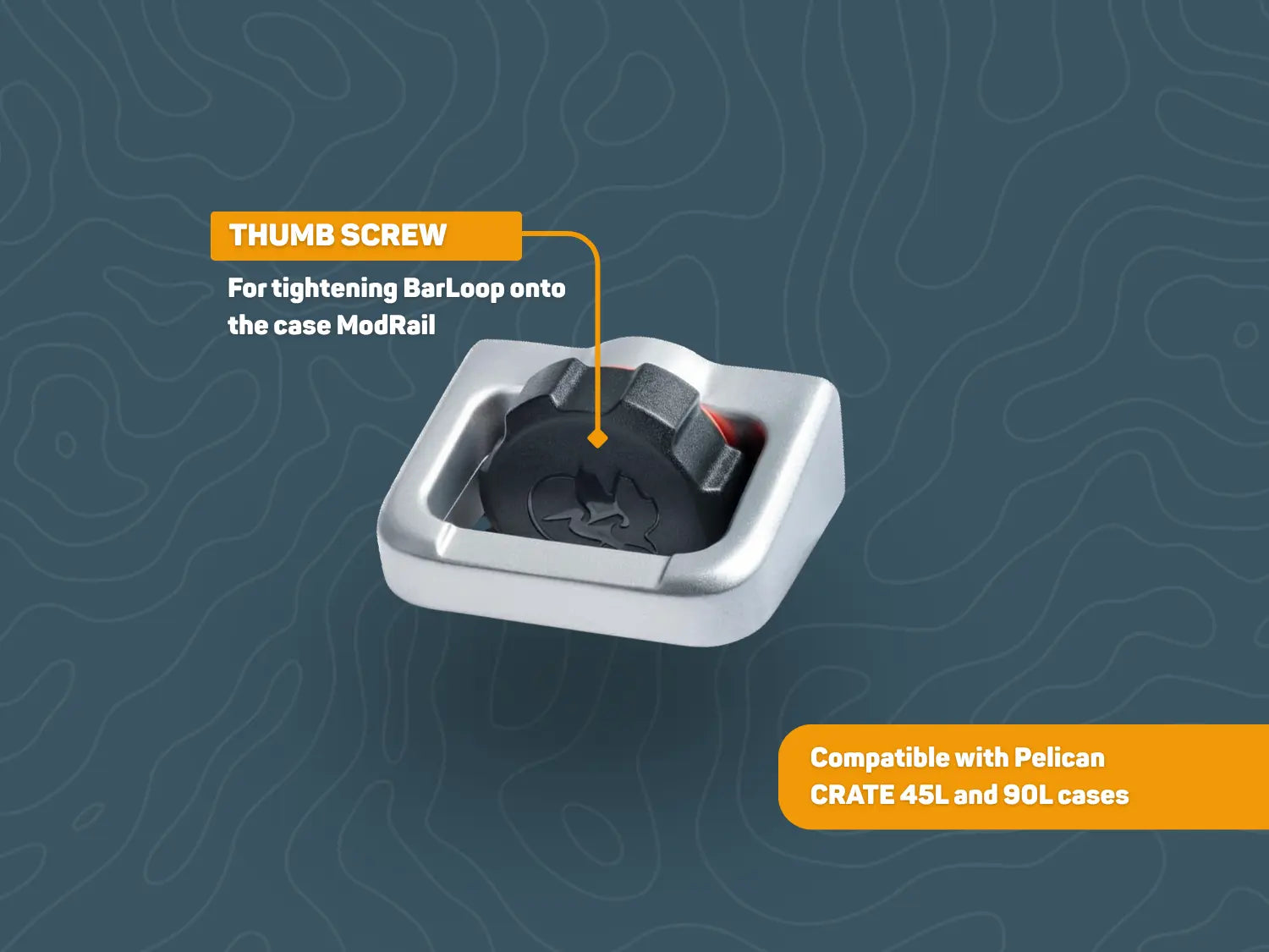 Pelican CRATE ModRail Bar Loop Anchor Set