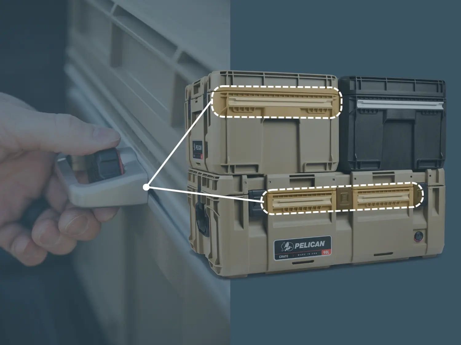 Pelican CRATE ModRail Bar Loop Anchor Set