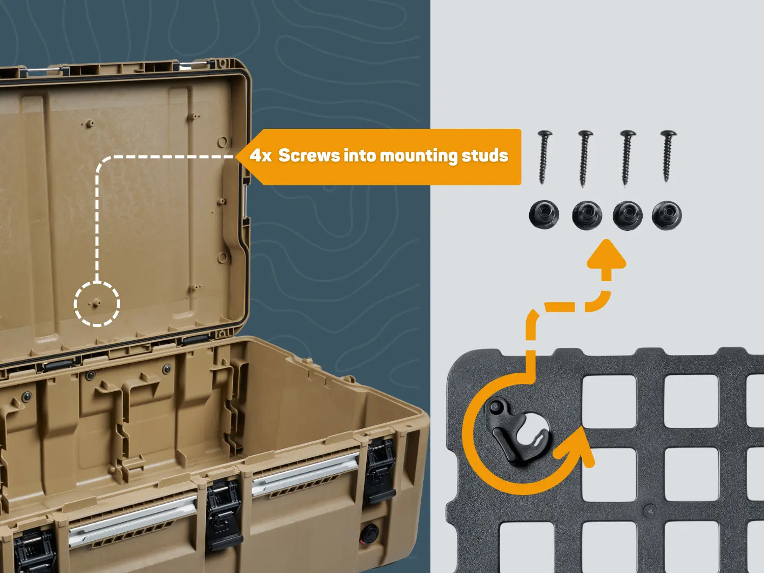 Pelican Crate EZ-Click MOLLE Lid Panel
