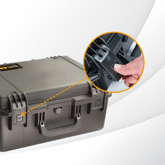pelican storm case with push-button latches